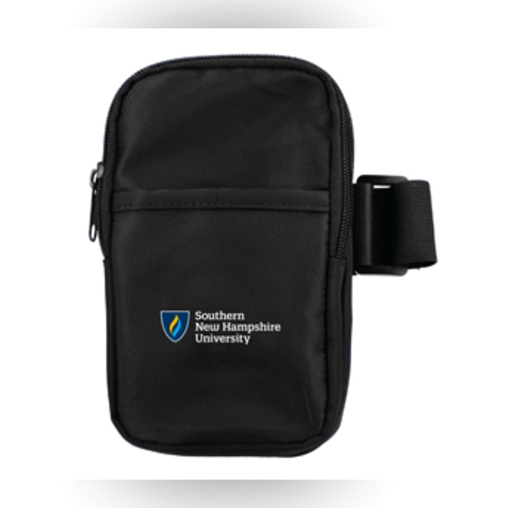 SNHU Southern New Hampshire University Water Bottle Buddy Zipper Pouch Bag Navy